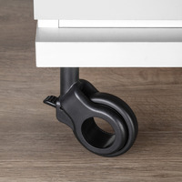 Emuca Lotto di 4 ruote Hole 2 con piastra di montaggio, diametro 60 mm, Acciaio e Tecnoplastica, Ver - 2