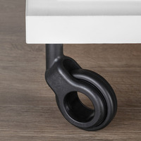 Emuca Lotto di 4 ruote Hole 2 con piastra di montaggio, diametro 60 mm, Acciaio e Tecnoplastica, Ver - 3