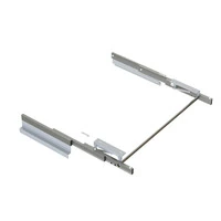 Emuca Guide per tavolo allungabile e sollevabile Oplà Folding+39 M120, Alluminio, Champagne anodizza
