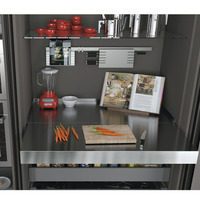 Emuca Guide per tavolo allungabile e sollevabile Oplà Folding+39 M120, Alluminio, Champagne anodizza - 3