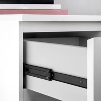 Emuca Lotto di 5 set guide per cassetti, a sfera, altezza 45 mm, profondità 450 mm, estrazione total - 2