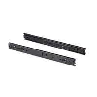 Emuca Lotto di 5 set guide per cassetti, a sfera, altezza 45 mm, profondità 450 mm, estrazione total - 5