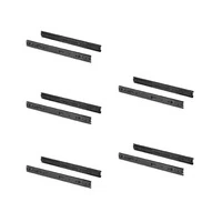 Emuca Lotto di 5 set guide per cassetti, a sfera, altezza 45 mm, profondità 500 mm, estrazione total