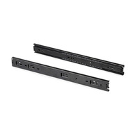 Emuca Lotto di 5 set guide per cassetti, a sfera, altezza 45 mm, profondità 500 mm, estrazione total - 2