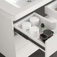 Emuca Lotto di 5 set guide per cassetti, a sfera, altezza 45 mm, profondità 600 mm, estrazione total - 5