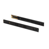 Emuca Lotto di 5 set guide per cassetti, a sfera, altezza 45 mm, profondità 300 mm, estrazione total - 7