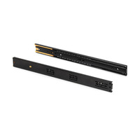 Emuca Lotto di 5 set guide per cassetti, a sfera, altezza 45 mm, profondità 350 mm, estrazione total - 3