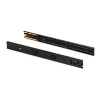 Emuca Lotto di 5 set guide per cassetti, a sfera, altezza 45 mm, profondità 350 mm, estrazione total - 7