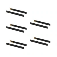 Emuca Lotto di 5 set guide per cassetti, a sfera, altezza 45 mm, profondità 500 mm, estraibili, chiu