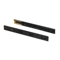 Emuca Lotto di 5 set guide per cassetti, a sfera, altezza 45 mm, profondità 500 mm, estraibili, chiu - 7