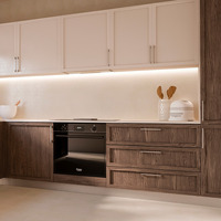 Emuca Lotto di 5 maniglie per mobili Paiporta, L192mm, interasse 160mm, Zama, Nichel satinado - 5