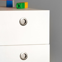 Emuca Lotto di 10 pomoli per mobili Benetusser, diametro 41mm, Zama, Nichel satinato - 3