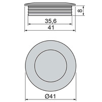 Emuca Lotto di 10 pomoli per mobili Benetusser, diametro 41mm, Zama, Nichel satinato - 4