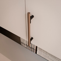 Emuca Lotto di 5 maniglie per mobili Riad, L232mm, interasse 192mm, Alluminio, Bronzato - 6