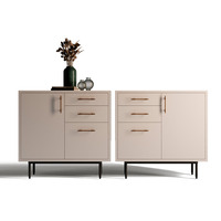 Emuca Lotto di 5 maniglie per mobili Riad, L232mm, interasse 192mm, Alluminio, Bronzato - 12