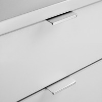 Emuca Lotto di 10 maniglie per mobili Picanya, L104mm, interasse 64mm, Alluminio, Anodizzato opaco - 4