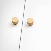 Emuca Lotto di 10 pomoli per mobili Argos, diametro 30mm, Alluminio, Oro - 4