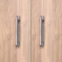 Emuca Lotto di 5 maniglie per mobili Tanger, L147.5mm, interasse 128mm, Zama, Nichel satinato - 4