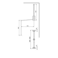 Emuca Appendiabiti per armadio Hang, larghezza regolabile 600-830 mm, Acciaio e Tecnoplastica, Croma - 4