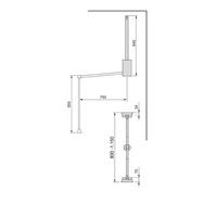 Emuca Appendiabiti per armadio Hang, larghezza regolabile 830-1150 mm, Acciaio e Tecnoplastica Verni - 5