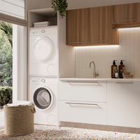 Emuca Maniglia per mobili Orlando, L464mm, interasse 384mm, Acciaio, Nichel satinato - 9