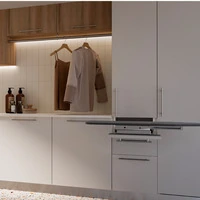 Emuca Maniglia per mobili Orlando, L336mm, interasse 256mm, Acciaio, Nichel satinato - 10