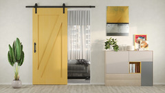 Emuca Maniglia per porte scorrevoli in legno Pasadena, lunghezza 240 mm, interasse 180 mm, Acciaio,  - 2