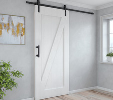 Emuca Maniglia per porte scorrevoli in legno Pasadena, lunghezza 240 mm, interasse 180 mm, Acciaio,  - 3