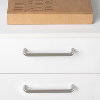 Emuca Lotto di 20 maniglie per mobili Zagreb, L236mm, interasse 224mm, Zama, Nichel satinato - 3