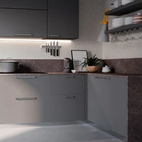 Emuca Lotto di 20 maniglie per mobili Zagreb, L236mm, interasse 224mm, Zama, Nichel satinato - 4