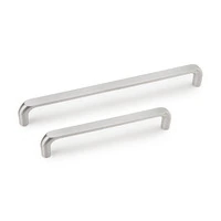 Emuca Lotto di 20 maniglie per mobili Zagreb, L236mm, interasse 224mm, Zama, Nichel satinato - 7