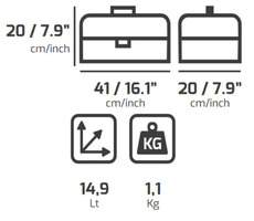 8 Pz- Cassetta Porta Attrezzi PLANO Contractor 351 - 2