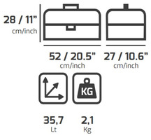 4 Pz- Cassetta Porta Attrezzi PLANO Contractor 651 - 2
