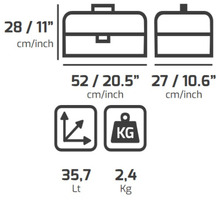 4 Pz- Cassetta Porta Attrezzi PLANO Contractor 652 - 2
