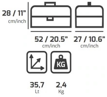 4 Pz- Cassetta Porta Attrezzi PLANO Contractor 652 - 2