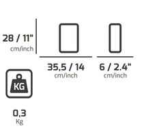 6 Pz- Tasca Portautensili  Da Cintura In Tessuto PLANO Technics 533TB - 2
