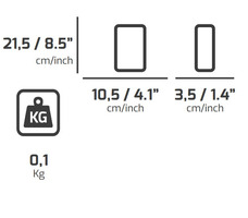 9 Pz- Tasca Porta Smartphone Da Cintura In Tessuto PLANO Technics 539XL - 2