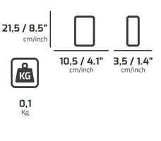 9 Pz- Tasca Porta Smartphone Da Cintura In Tessuto PLANO Technics 539XL - 2