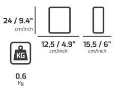 4 Pz- Ginocchiera-Scudo PLANO Technics KT500TB - 2