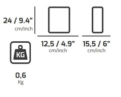 4 Pz- Ginocchiera-Scudo PLANO Technics KT500TB - 2