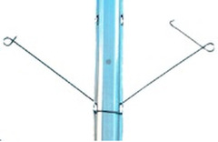 CONF. 10 PZ -MOLLA DISTANZIATRICE - DA INCASTRARE -PER PALO IN METALLO PER VIGNETI