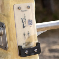 Attrezzo Per Ginnastica All'Aperto Fitness Crunches In Robinia - 4