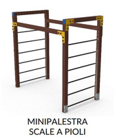 Mini Palestra Per Bambini - In Plastica Riciclata - Ancoraggio A Pavimento - 2