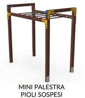 Mini Palestra Per Bambini - In Plastica Riciclata - Ancoraggio A Pavimento - 3