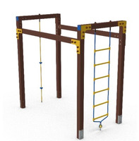 Mini Palestra Per Bambini - In Plastica Riciclata - Ancoraggio A Pavimento - 4