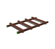 Scala Skip - Palestra all'aperto- In Plastica Riciclata - Ancoraggio A Pavimento