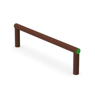 Trave Per Salto ALto/Medio/Basso - Palestra all'aperto- In Plastica Riciclata - Ancoraggio A Pavimen - 2