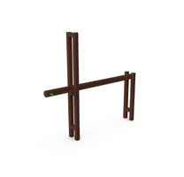 Trave Per Sollevamento Peso Alto/Basso- Palestra all'aperto- In Plastica Riciclata - Ancoraggio A Pa