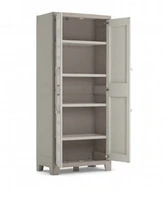 ARMADIO ALTO IN POLIPROPILENE 4 RIPIANI REGOLABILI 65X45X182 H MODELLO EXCE - 2