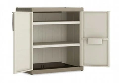 ARMADIO BASSO IN POLIPROPILENE 2 RIPIANI REGOLABILI 89x54x93h MODELLO EXCE - 2